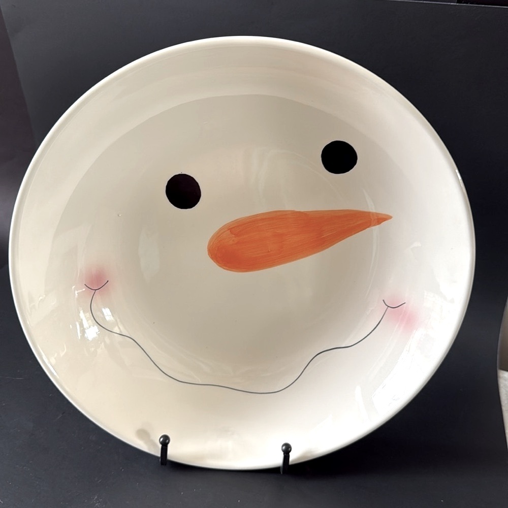2/$25.00 - Snowman Face Bowl.